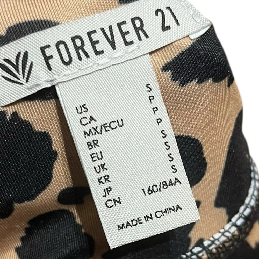 Forever‎ 21 Animal Print Sports Bra, Size S, NWOT